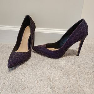 ALDO purple leopard pumps